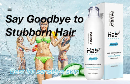 Hair Removal Spray Hair Growth Inhibitor Spray Painless Hair Reduction Permanently Inhibits Hair Growth Skin Silky Smooth 100ML