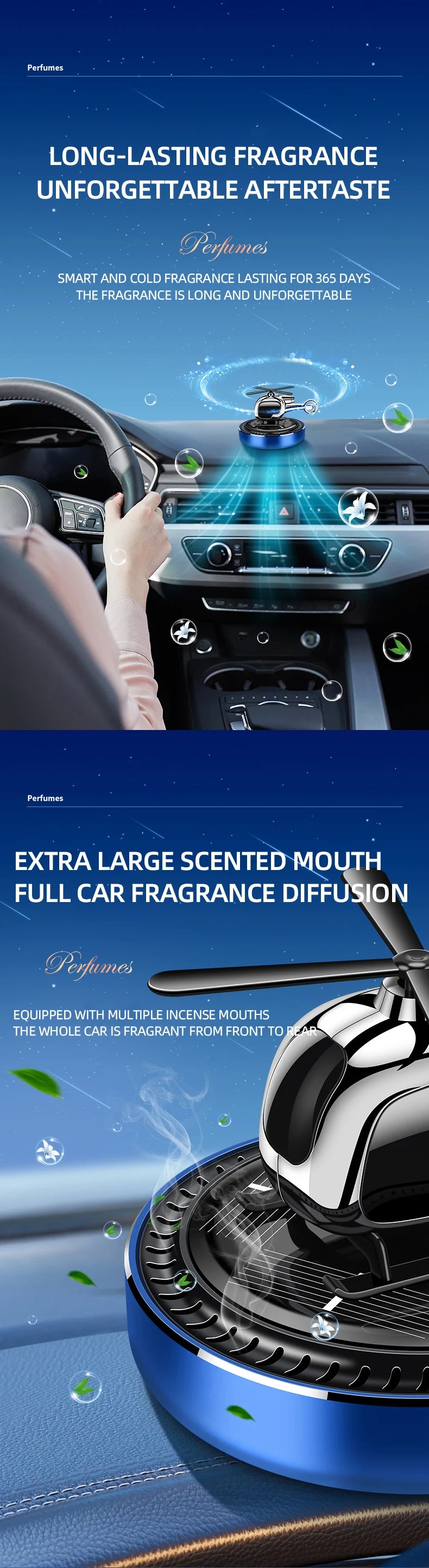 Car Aromatherapy Air Freshener Car Fragrance Perfume Fresh Vent Air Aromatherapy Interior Cars Auto Accessories Solar Plane