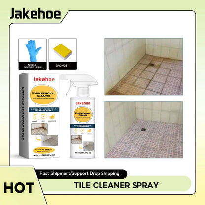 Shower Cleaner Spray Floor Dirt Stain Removal Household Bathroom Tile Cleaner Ceramic Floor Polishing Bathroom Cleaning Liquid