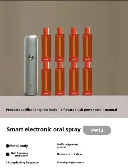 Fruit-Based Electronic Oral Spray Halitosis Cleaning Agent for Breath Care Travel Size Fresh Breath Freshener Mouth Usage