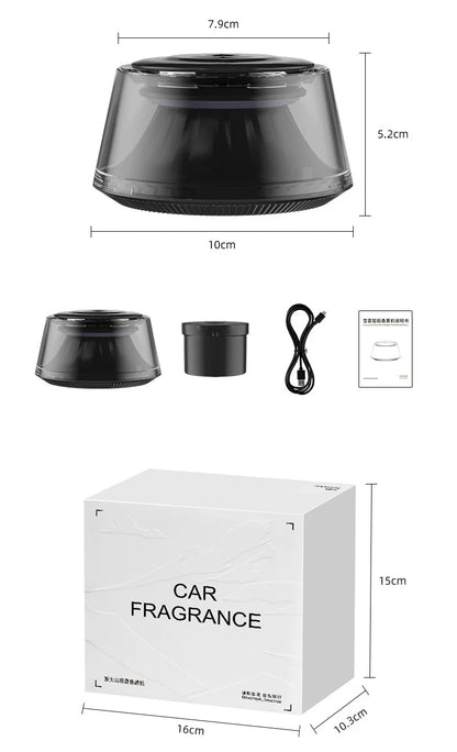 Advanced car air freshener for men and women, elegant car fragrance diffuser with decorative bracket