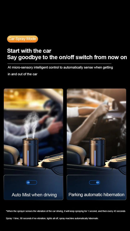 Car Air Freshener USB Charge Aroma Humidifier Mini Essential Oil Diffuser Car Flavoring Aromatherapy Interior Car Accessories