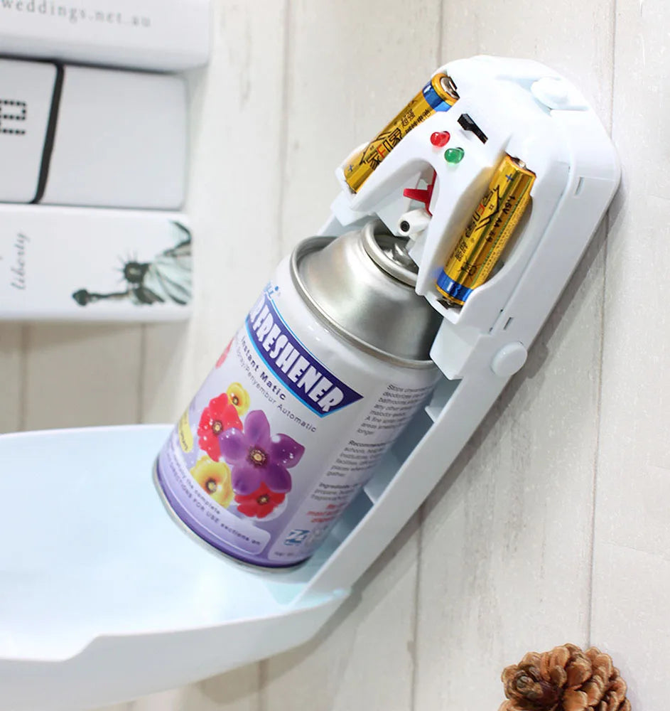Air Freshener Aerosol Dispenser Fragrance Aerosol Spray Dispenser Car Household Wall-mounted Automatic Adjustable Aroma Diffuser