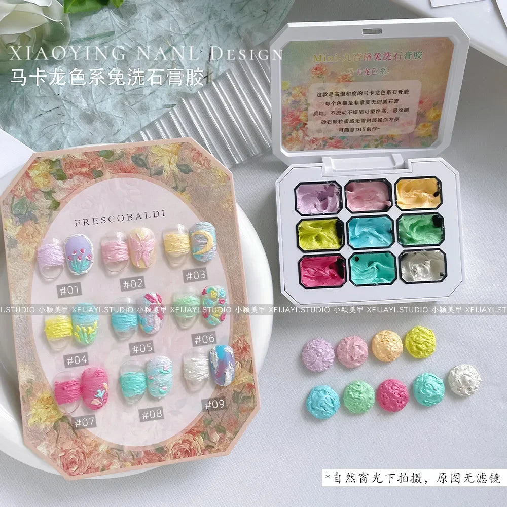 Nail Art Aurora Fairy Powder Cream Spring Summer For Professional Manicure Design Decorations Pigment Nail Texture Gel