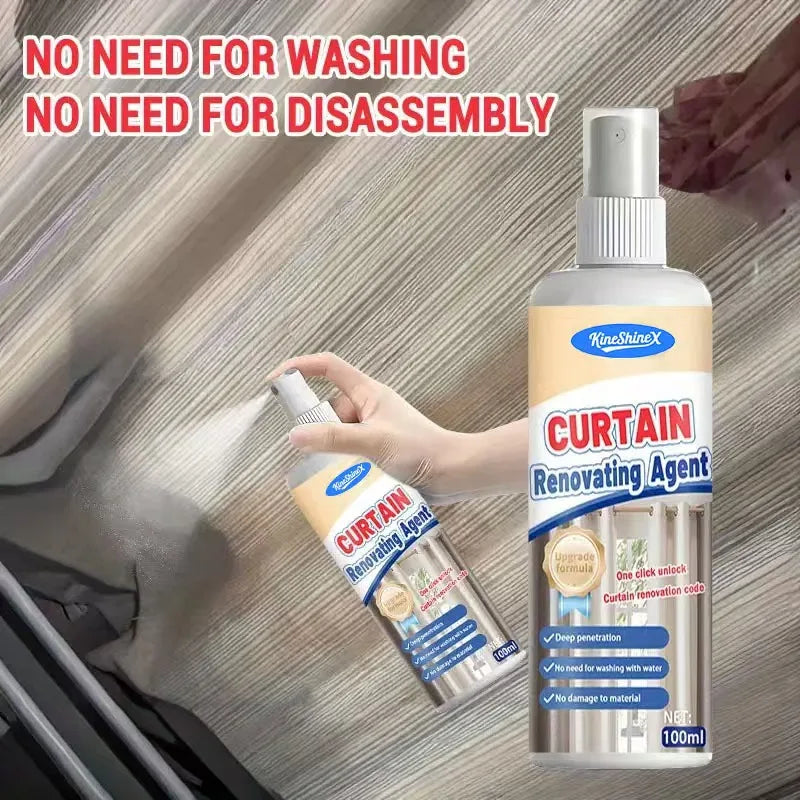 Curtain Cleaning Spray Fabric Sofa Curtain Cleaning And Care Kit Multi-functional Cleaner