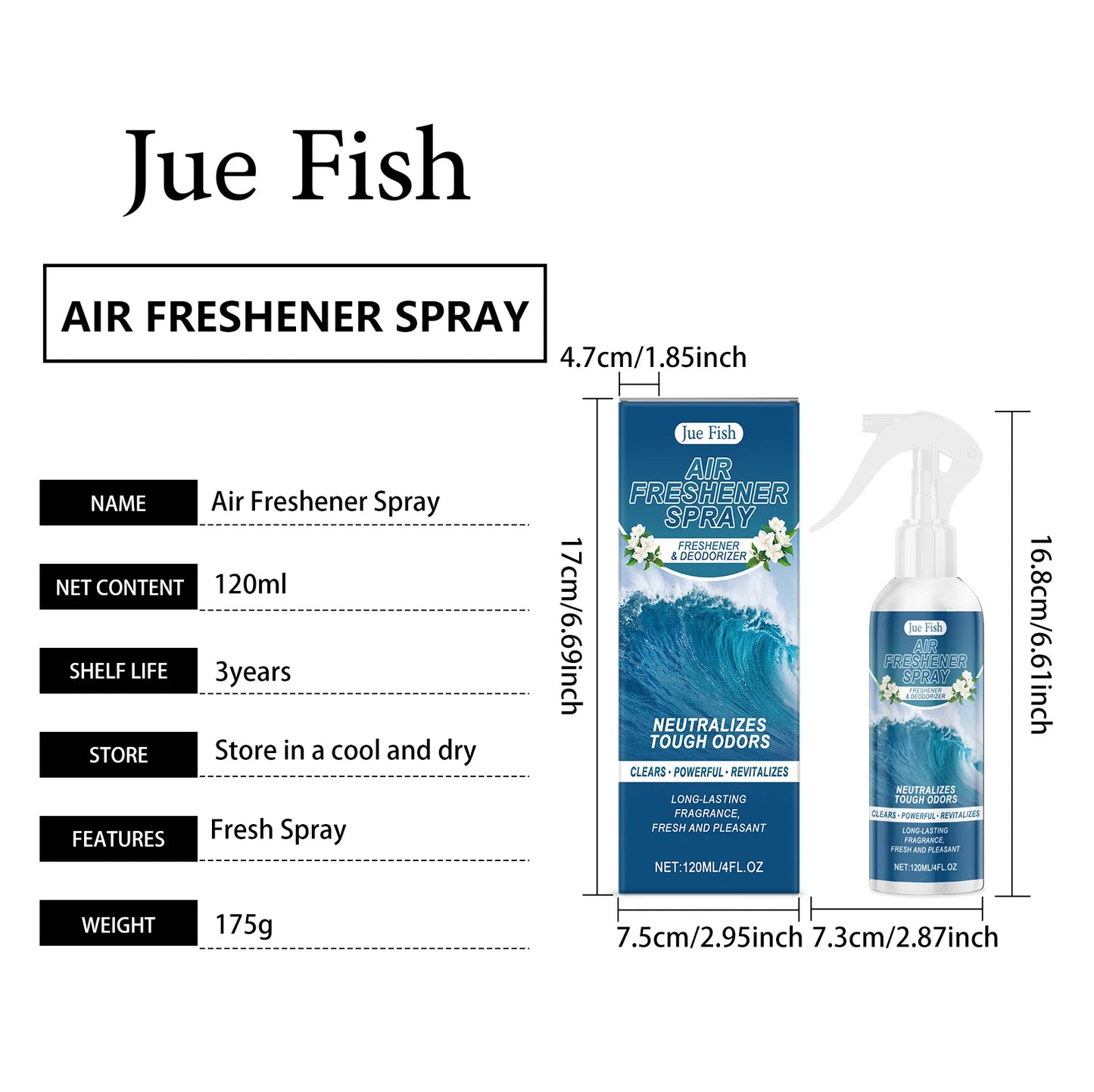 Indoor Air Freshener Spray Jasmine Scent With Long Lasting Fragrance Living Room Bedroom Bathroom Indoor Household Spray