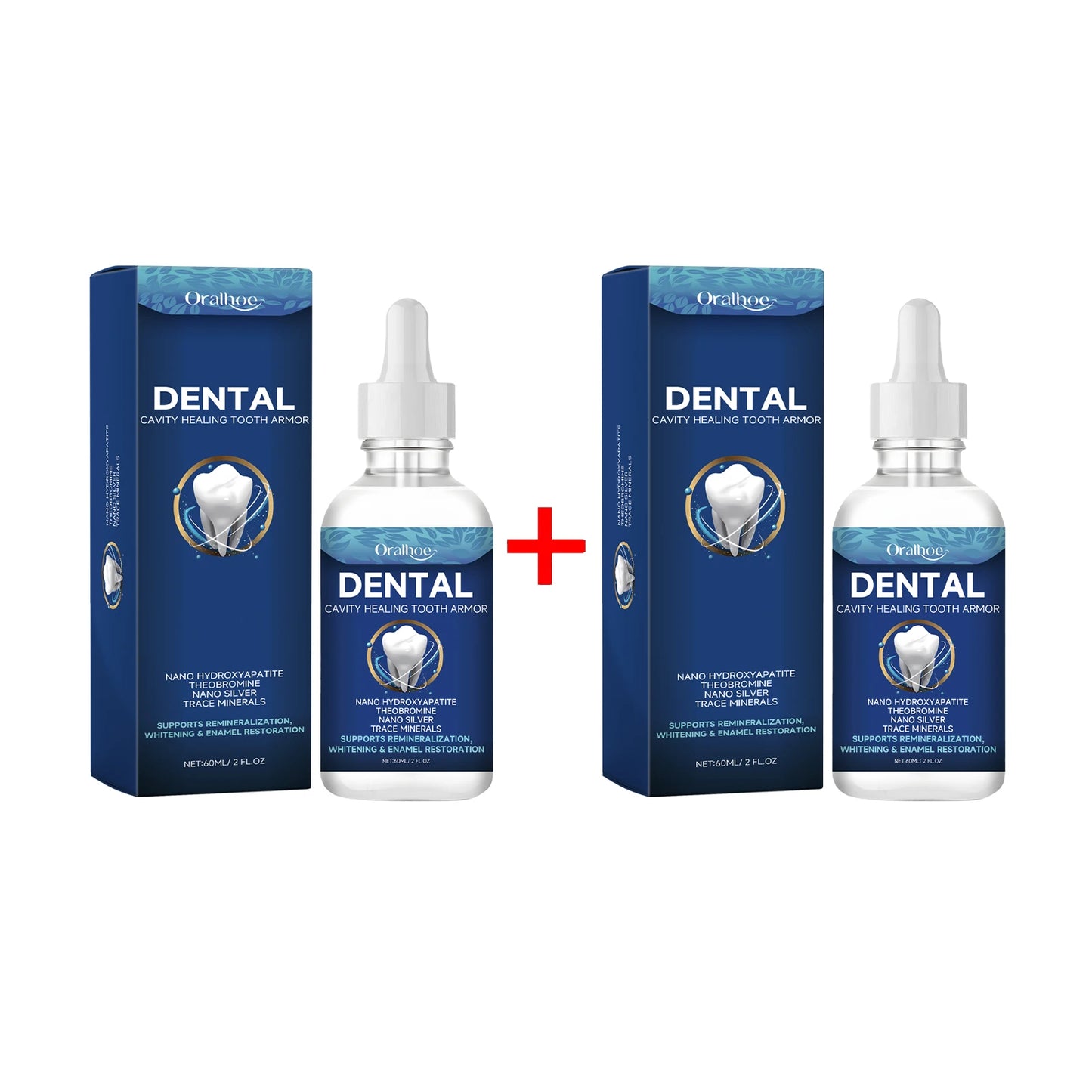 Oralhoe Dental Care Liquid Lasting Freshing Breath Deep Cleaning Oral Hygiene Removes Plaque Stains Teeth Brightening Serum 60ml