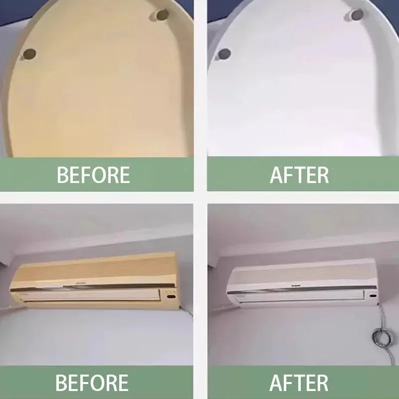 Plastic Refresh Spray Effective Whitening & Stain Removal Car Interior Cleaner Air Conditioning Deicer Screen Cleaning Solution