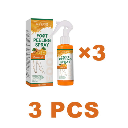 Jaysuing Exfoliating Foot Treatment Spray Remove Dead Skin Care Repair Skin Cracks Replenish Moisture Moisturize Soften Footcare