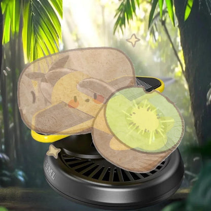 Air Freshening Diffuser with Rotating Aircraft Shape Design; Eco-friendly Solar Powered Operated for Vehicles