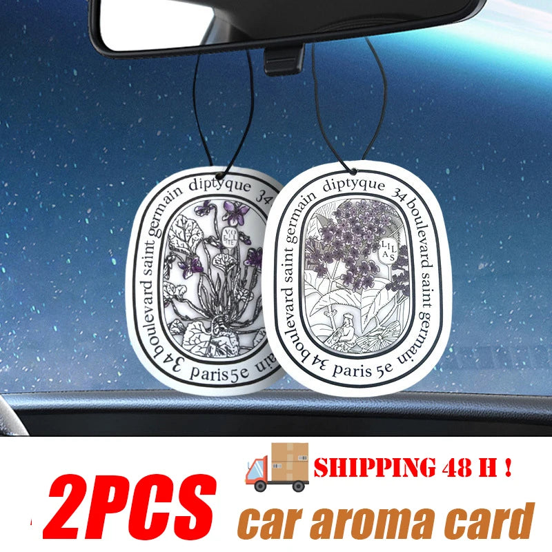New Car Solid Air Freshener Hanging Clip, Dual Function as Vehicle Decor & Scented Ornament, Long-Lasting Aroma for Cars