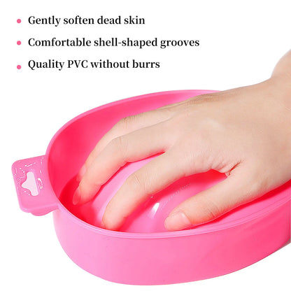 Nail Art Hand Wash Remover Soak Bowl Acrylic Nail Supplies DIY Salon Nail Spa Bath Treatment Manicure Tools