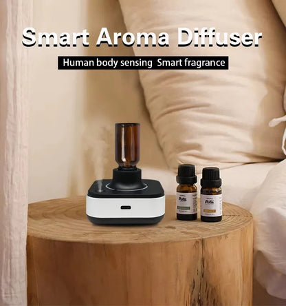 New Innovation Air cleaner Freshener Machine Infrared Automatic Smart spray Inverted Waterless Essential oil Aroma Diffuser