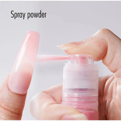 12 Color New Nails Spray Powder Gradient Ombre Nails Glitter Powder Spray Bottle Quick Drying Colorful Spray Powder Nails Care