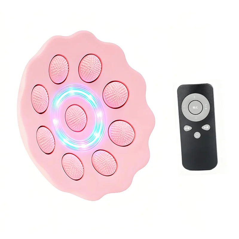 Breast Massager with Heat and Red Blue Light Therapy - 6 Modes 6 Intensity Electric Massage for Firming, Lifting and Skin Care,