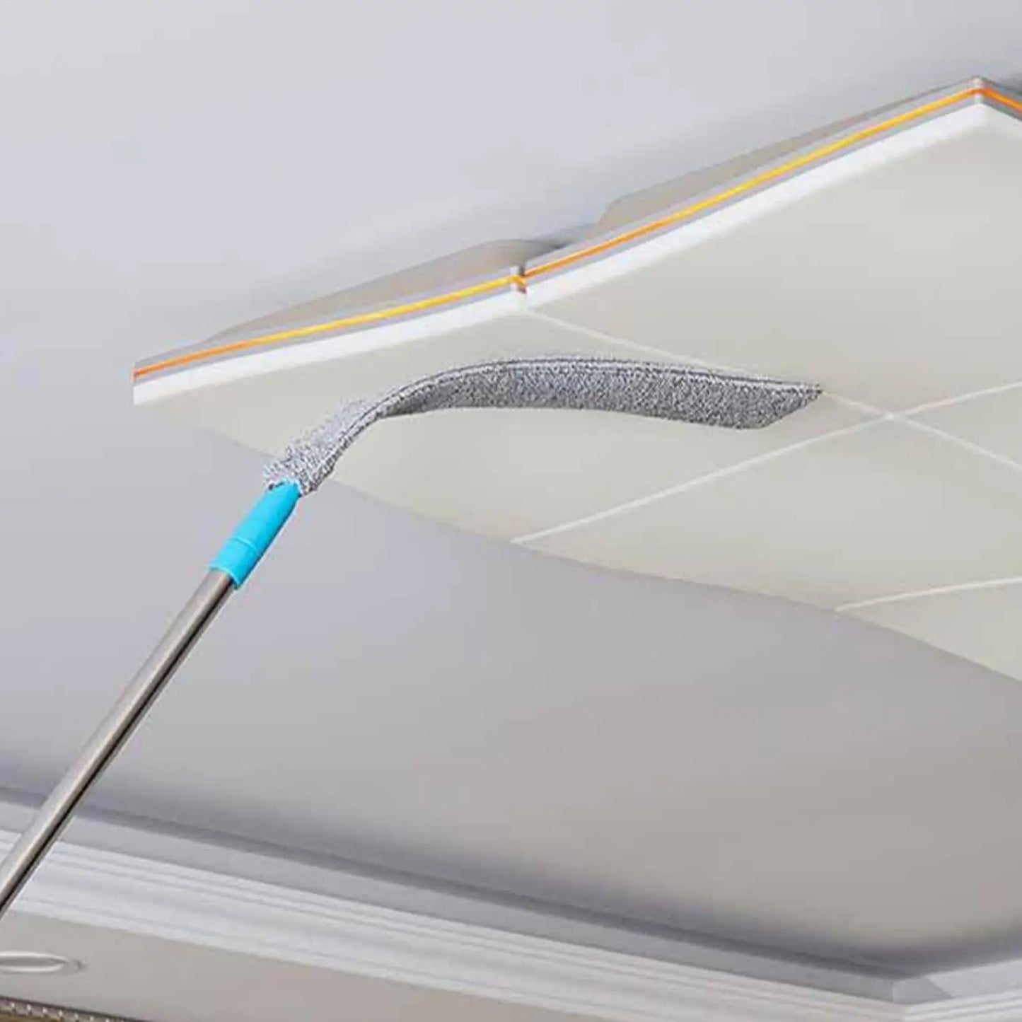 Floor Flat Duster Retractable Flat Cleaning Supplies Multipurpose  Microfiber Duster Under Appliance Cleaning Tool For Home