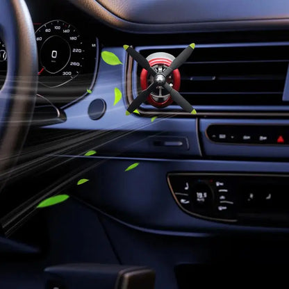 Car Air Freshener Rotating Propeller Automotive Air Outlet Fan Diffuser Automotive Fragrance Decoration For Most Cars Air Vent