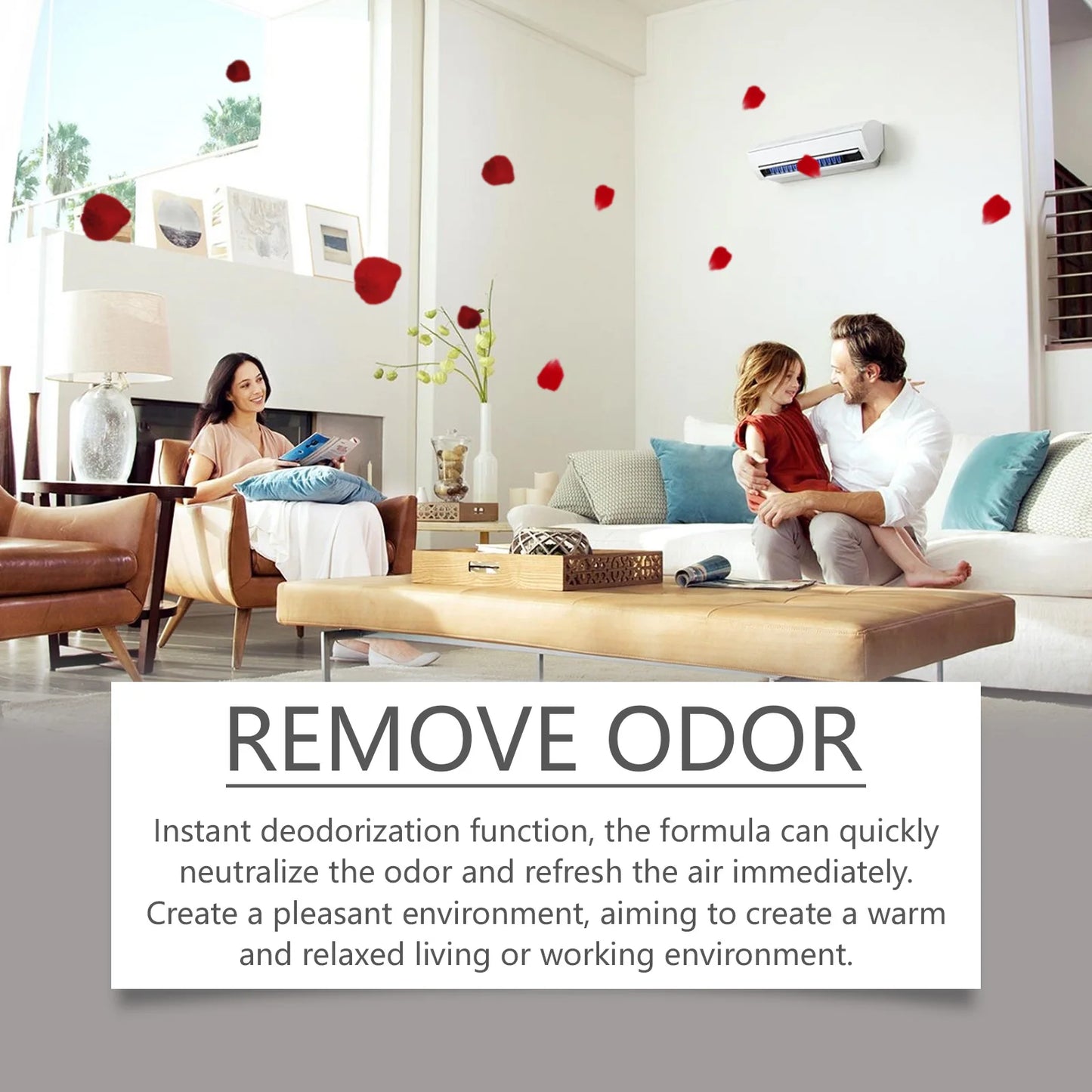 Rose Scented Room Spray 100ml Long Lasting Air Freshener for Bedroom Bathroom Office Instant Odor Eliminator Natural Fragrance