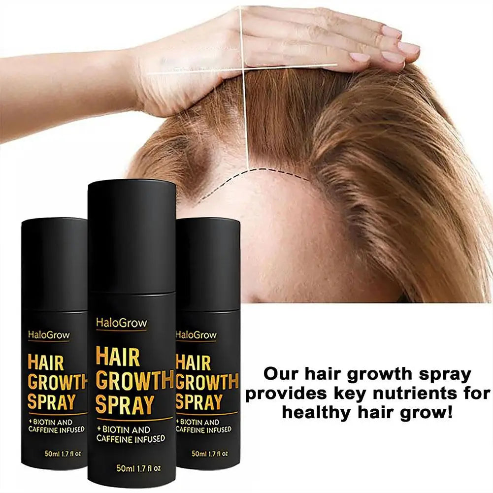 Hair Growth Spray 50ml Gentle No Irritating With Nourishing Ingredients Reduces Hair Breakage Increases Density For All Scalp