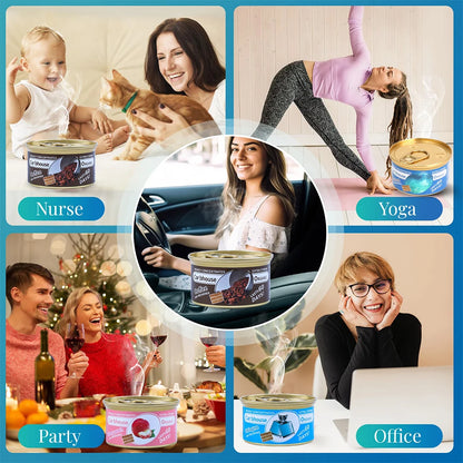 Car Air Freshener New Car Deodorant Fibre Air Freshener Wood Block Can Coffee Flavour Cars Aromatherapy Auto Deodorant Supplies