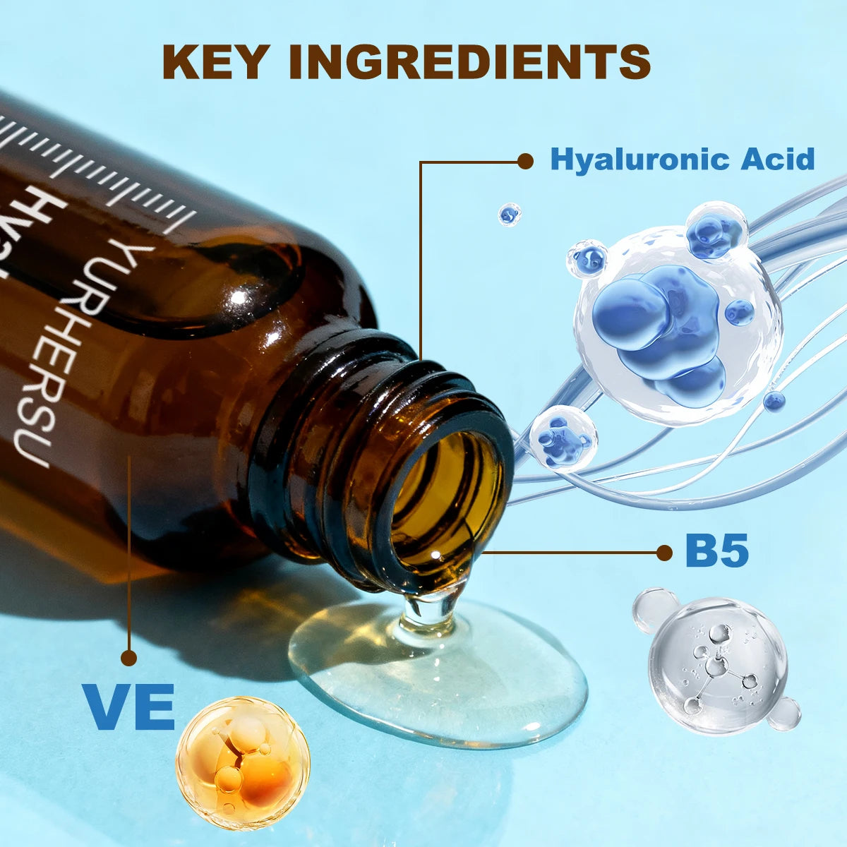 3.0% Hyaluronic Acid Serum 1oz, Deep Hydration for Face, Anti Wrinkle, Plumping & Firming, Dry Skin Care, Vegan