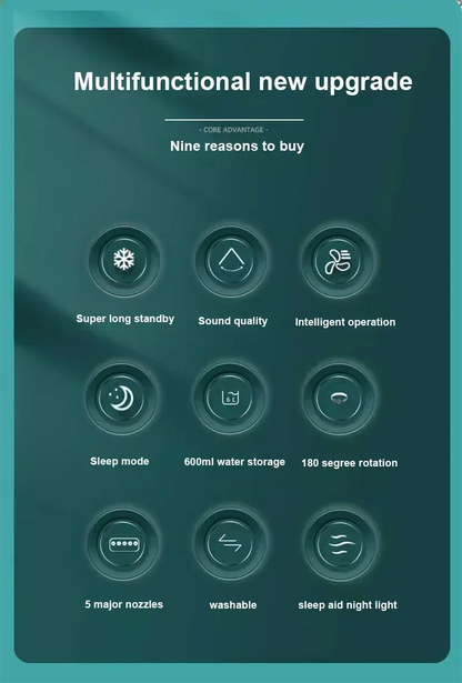 Portable 3 In 1 Fan AIr Conditioner Household Small Air Cooler LED Night Lights Air Adjustment Home Fans Dropshipping