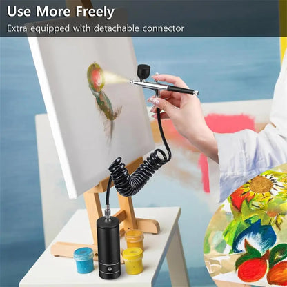 Airbrush Nail High Pressure Nail Art Printing Machine Portable Spray Gun For Nail Art Makeup Painting Cake Nail Spray Airbrush