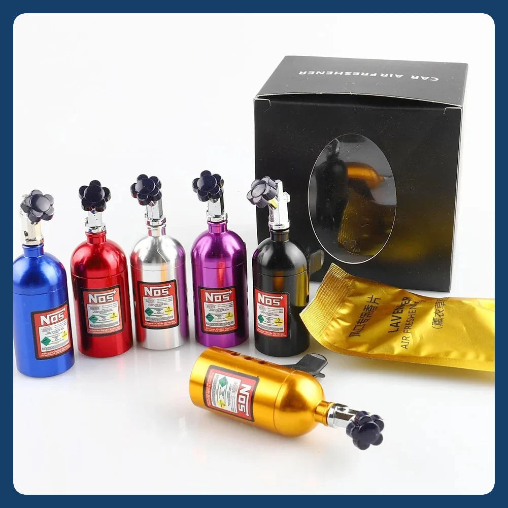 Car Air Freshener NOS Nitrogen Bottle Air Vent Aromatherapy Auto Aroma Outle Perfume Flavoring Fragrances Accessories