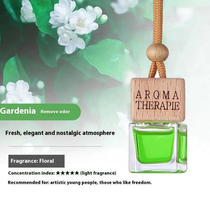 Wood Hanging Car Air Freshener Diffuser Perfume Aromatherapy Essential Oil Bottle Hanging Car Air Freshener Car Auto Accessories