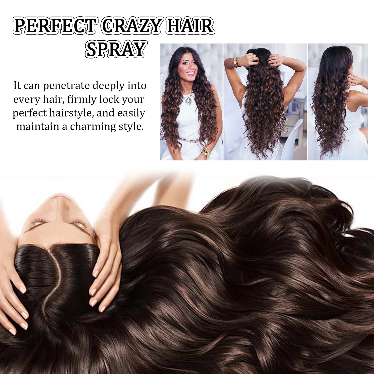 Hair Spray Adds Instant Volume Texture Thickness Light Hold Great for Men and Women Suitable for All Hair Types