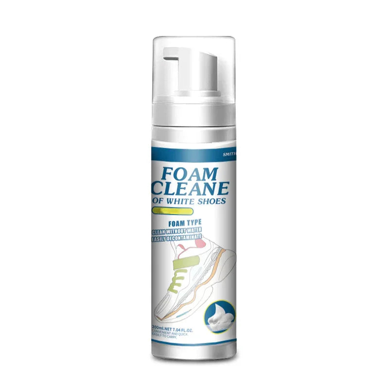 200ml Sneaker Cleaner Foam Cleaner for White Shoes, Boots, Canvas Cleaning Stain Remover Spray Removes Dirt Grime and Yellow