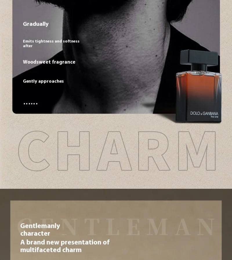 Eau De Toilette for Men - Fresh Romantic Fougere Scent Woody Notes Long Lasting 50ml Cologne Perfume