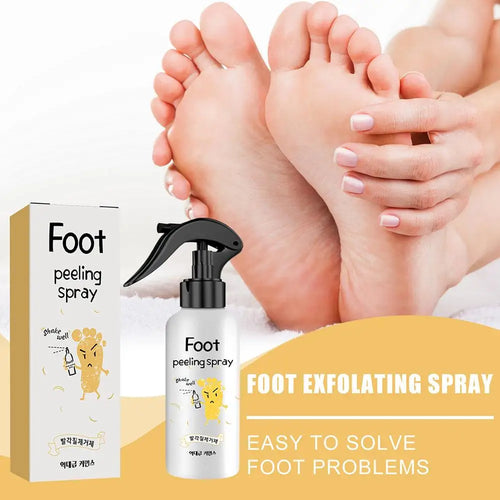 Foot Exfoliating Spray Repair Brightening Anti-Drying Crack Peeling Dead Skin Calluses Odor Removal Whitening Feet Care Liquid