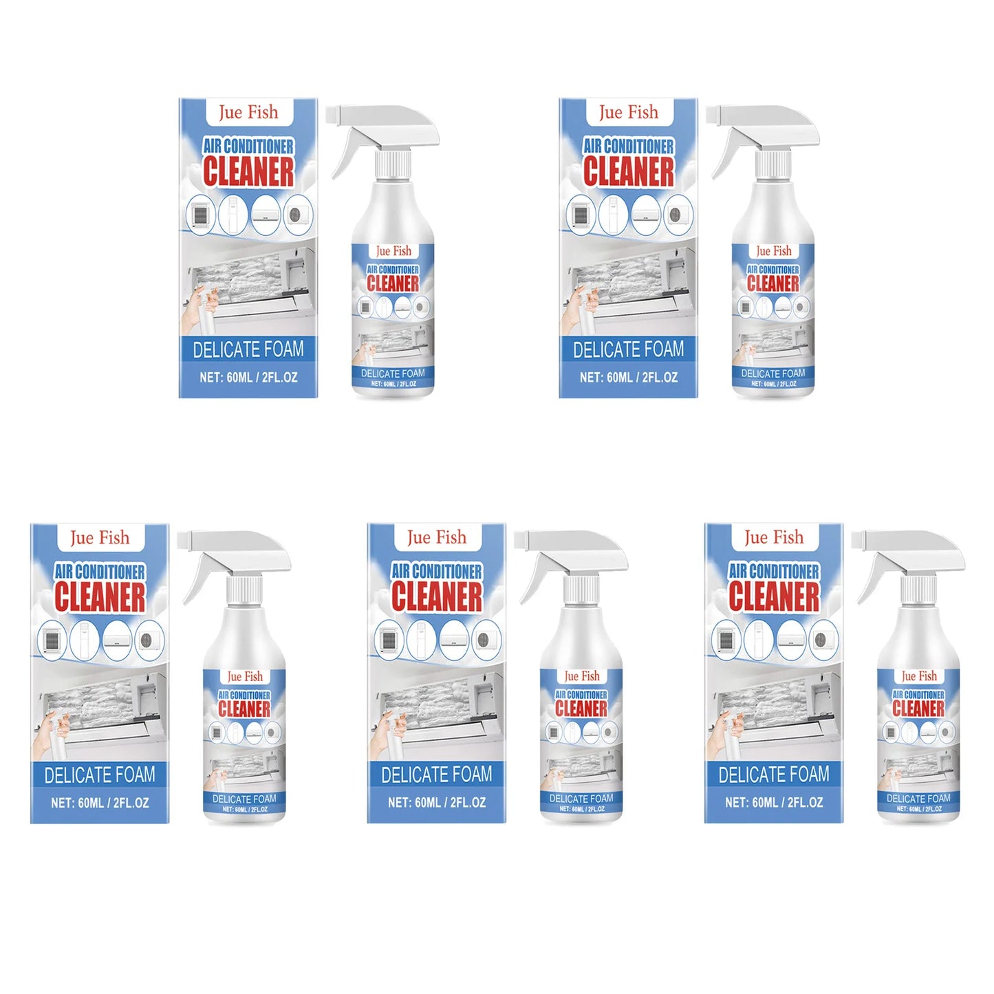 Air Conditioner Cleaner Spray Deeply Cleans Internal Dust Bacteria Removes Odors Washing Foaming Cleaner No Disassembly Washing