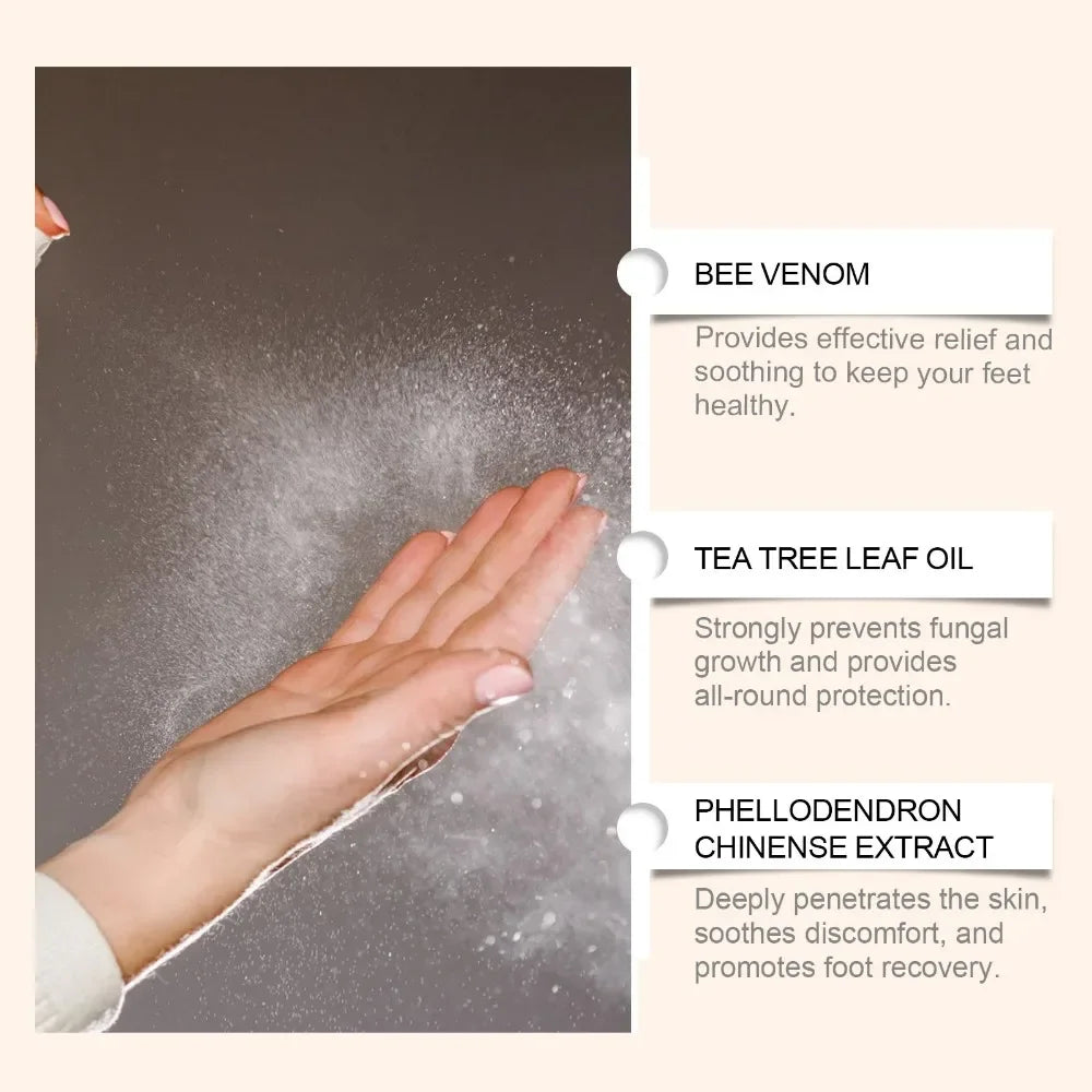 Bee Venom Nail Soothing Spray Nail Growth Spray Bee Venom Nail Treatment Cleaning Spray for Hand Foot Nails Hongos Uñas Pies