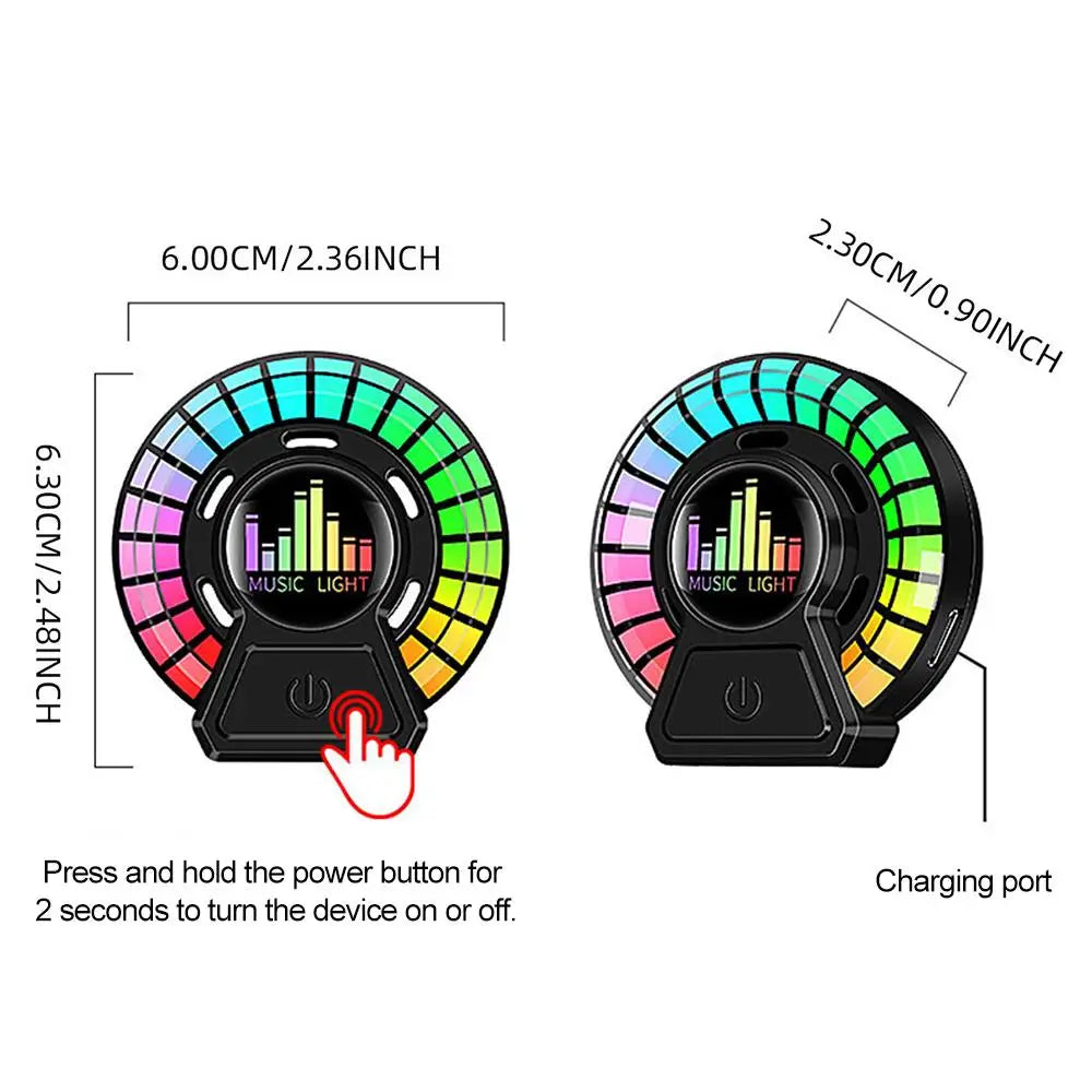 Car Air Outlet Aromatherapy Air Diffuser Aroma Car Music Rhythm LampAir Freshener For Removing Odors Car Accessories