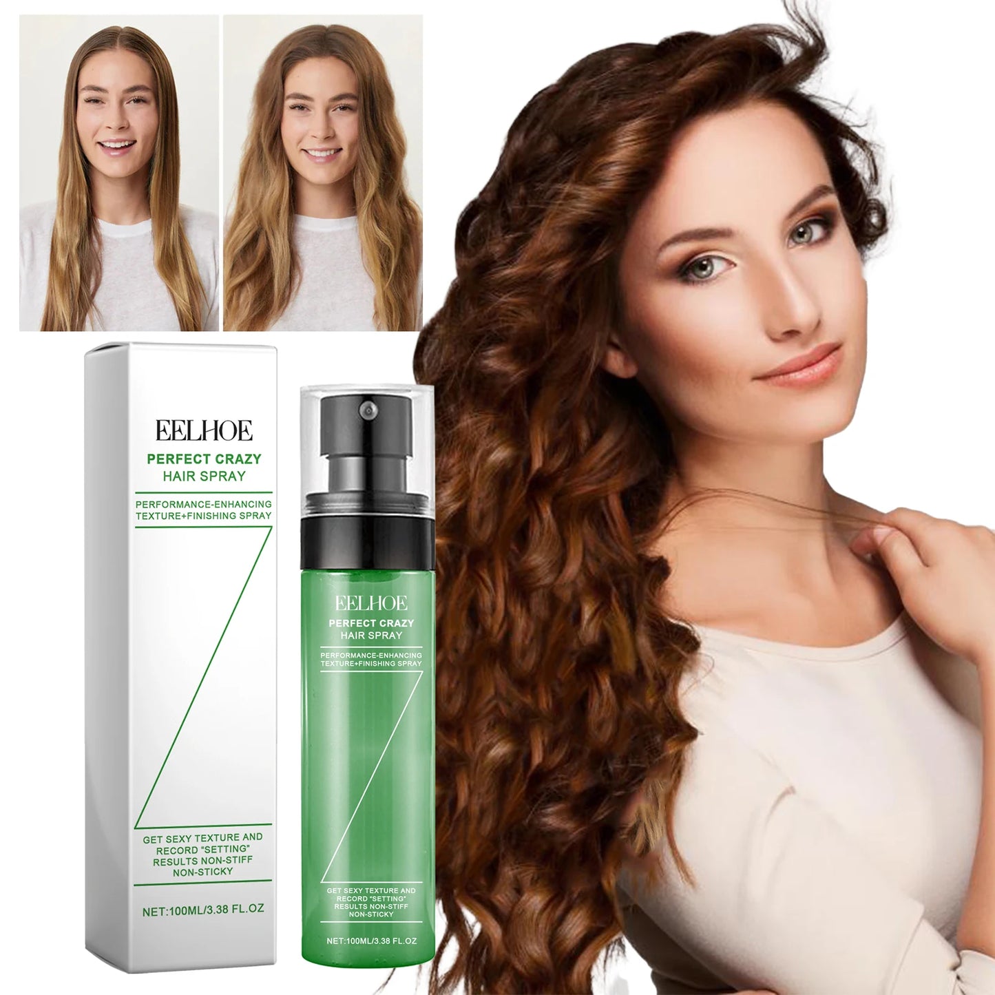 Hair Spray Adds Instant Volume Texture Thickness Light Hold Great for Men and Women Suitable for All Hair Types