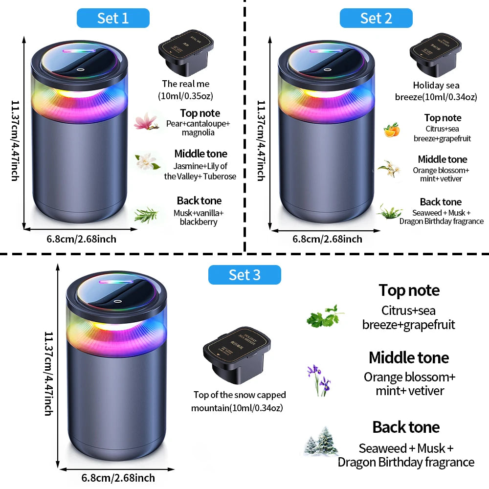 High-End Electronic Cloud Mist Car Air Freshener Automobile Interior Perfume Luxury Car Decorative Ornaments Aromatherapy