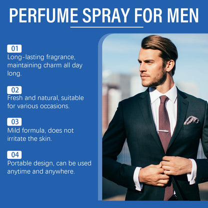 Men's perfume spray charm atmosphere lasting fragrance natural fragrance refreshing temperament men's cologne perfume