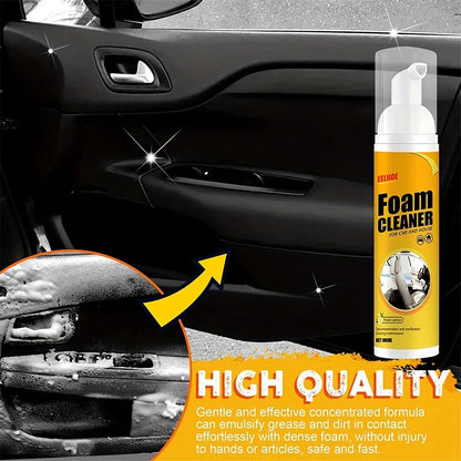 30/60/100ML Spray Foam Cleaner Leather Curing Agent Bubble Cleaning Spray Car Interior Wash Maintenance for Auto Home Use MG