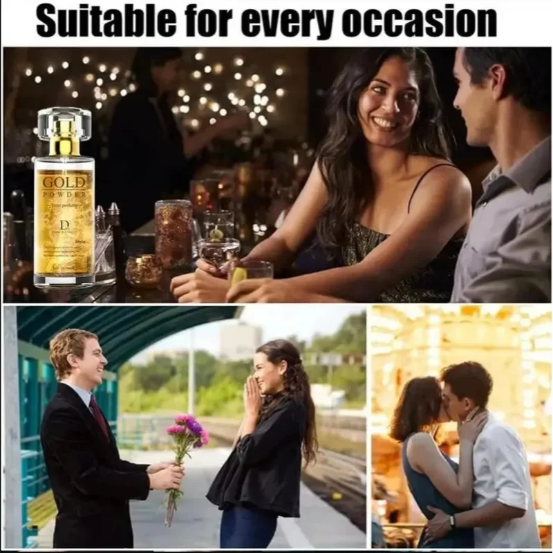 Gilded Long Lasting Pheromones Perfume Spray Dating Floral Fragrance Perfume Unisex Charm Attract Opposite Sex Eau De Toilette