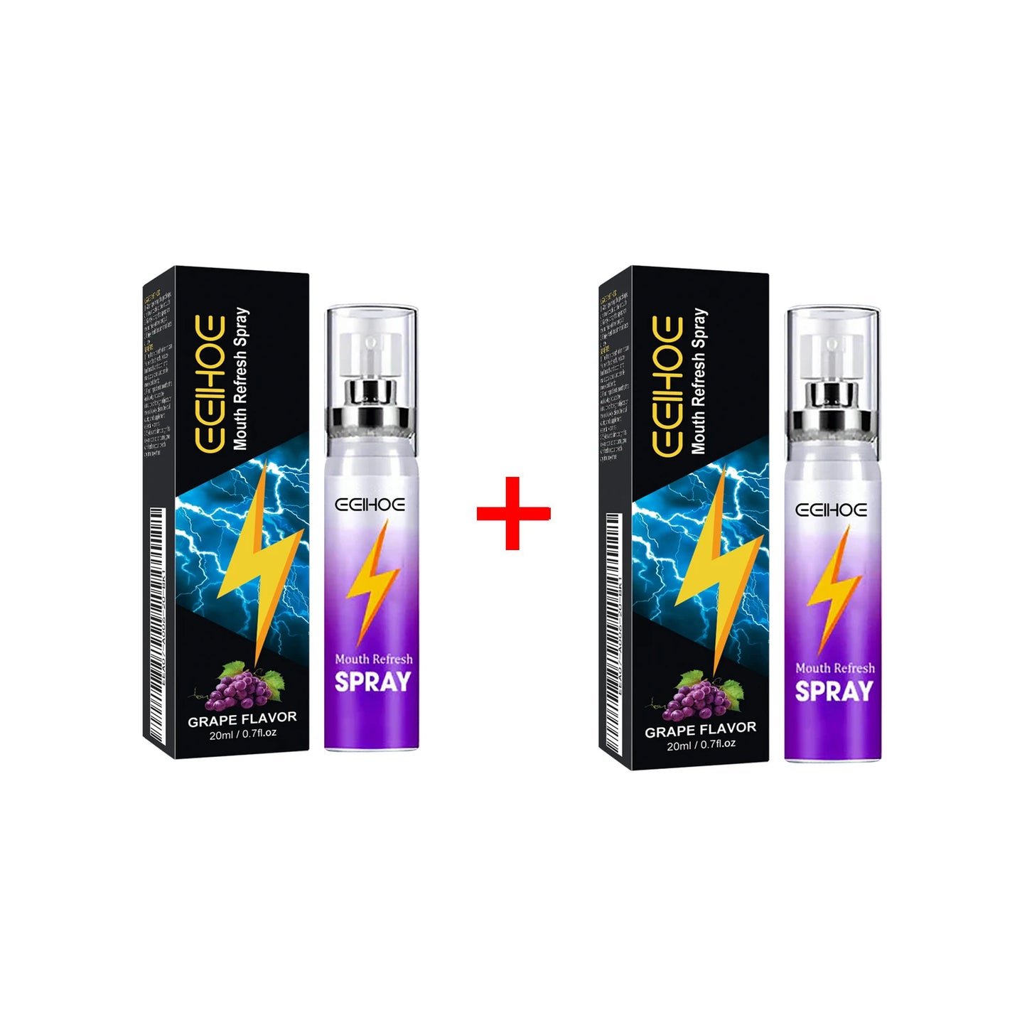 Mouth Freshener Spray Oral Spray Remove Bad Smoke Breath Long Lasting Sweet Fruity Grape Flavor Portable Kissing Cleaning Spray