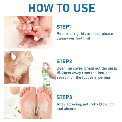 Magical Foot Deodorant Spray: Low-Sensitivity,Refreshing Texture,Quick Odor Dissipation, Long-Lasting Scent,For Feet/Socks/Shoes