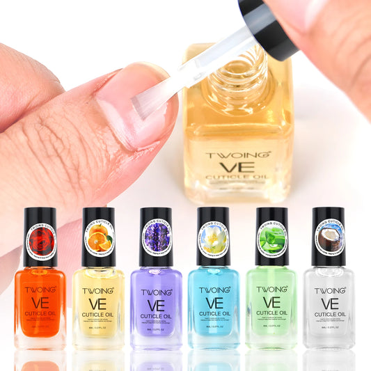 TWOING Vitamin E Nail Care Oils，Nail Cuticle Hydration & Nail Strengthening, Deeply Moisturizing for Healthier,Shinier,Nails 8ML