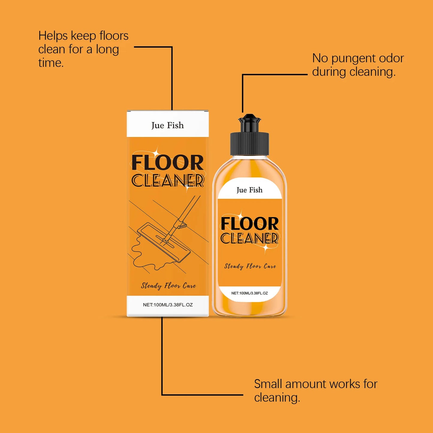 Floor Cleaner is Gentle, Removes Dirt Polishes the Floor and Leaves a Fresh and Fragrant Scent It is Suitable For Wooden Floors