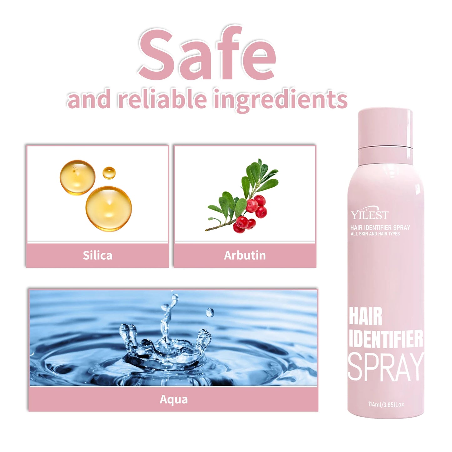 Professional Hair Identifier Spray for Facial Use - Makes Fine Hair Visible, Pre-Shave Preparation, All Skin Types, 114g