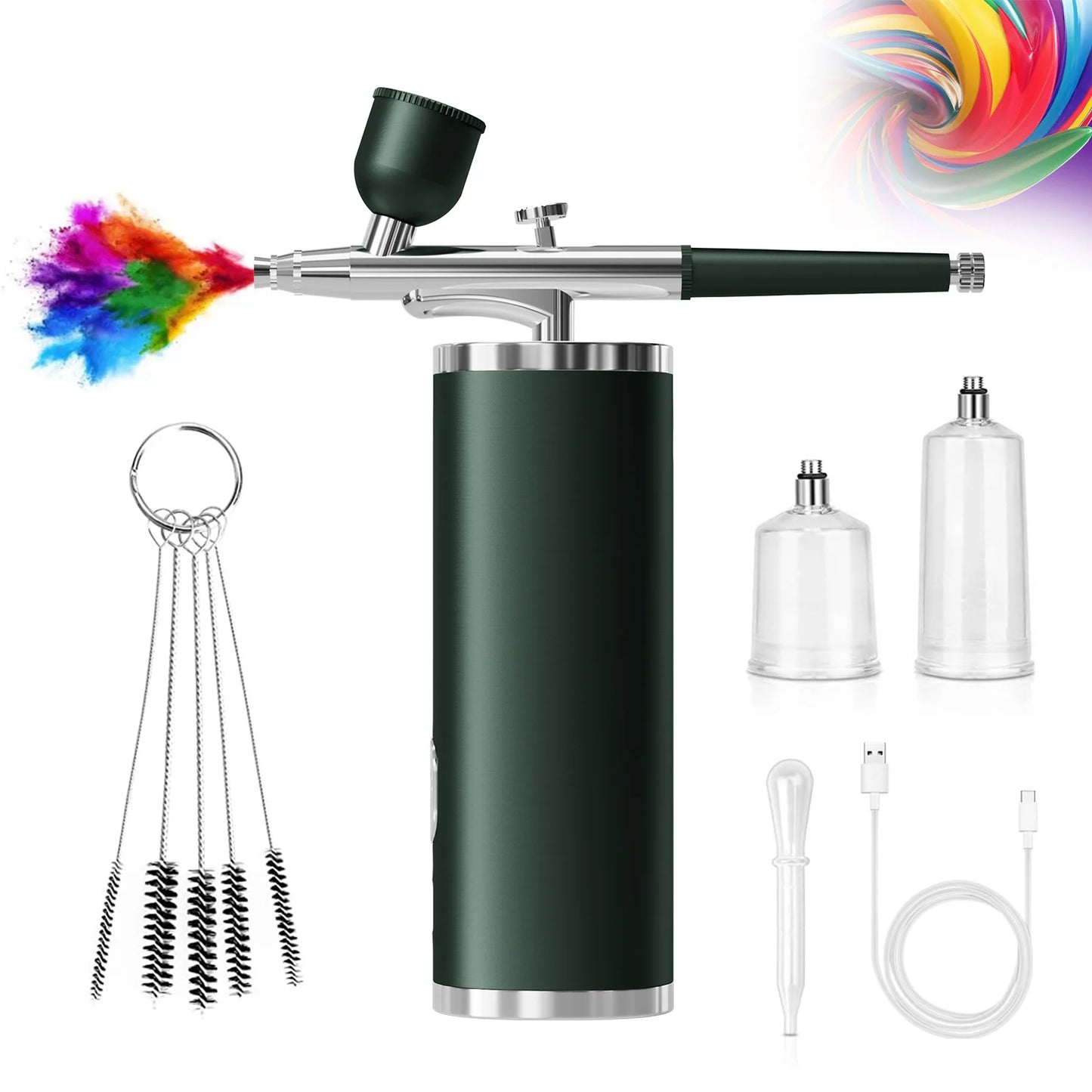 Nail Spray Gun Professional Nail Art Airbrush Gun Spray Painting Tool for Nail Art