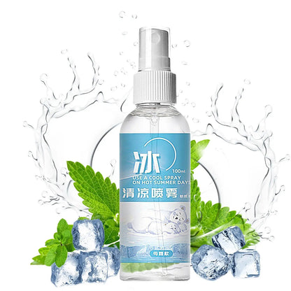 100ml Cooling Spray Refreshing Cool For Body Fine Mist Body Cooling Spray Safe Portable Instant Cooling Long Lasting Sprays