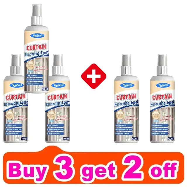 Curtain Cleaning Spray Fabric Sofa Curtain Cleaning And Care Kit Multi-functional Cleaner