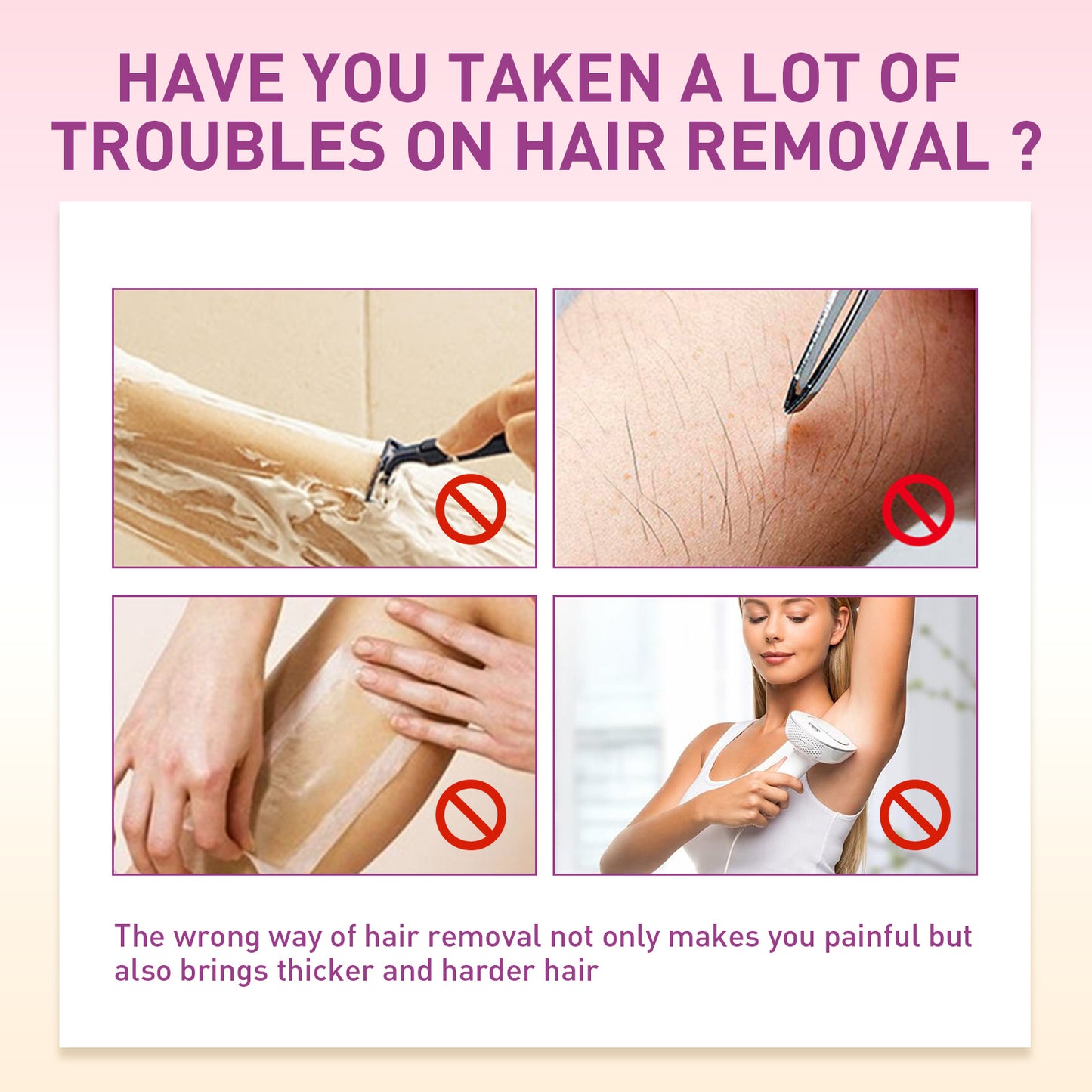 Hair Removal Spray Inhibit Growth Remove Underarm Arm Leg Private Parts Hair Mild Painless Long Lasting Cleaning Depilatory Mist